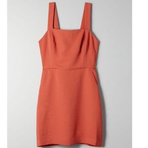 Aritzia Wilfred Ecoulement Mini Dress in Sinopia